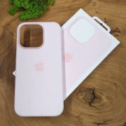 Чохол Silicone with MagSafe для iPhone 15 Pro Light Pink