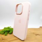 Чохол Silicone with MagSafe для iPhone 15 Pro Light Pink