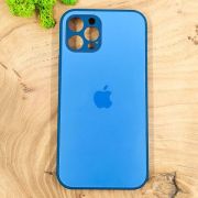 Матовий скляний чохол Glass case для iPhone 12 Pro Max Pacific Blue