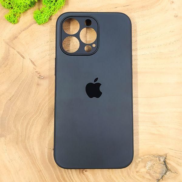 Матовий скляний чохол Glass case для iPhone 13 Pro Graphite
