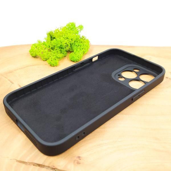 Матовий скляний чохол Glass case для iPhone 13 Pro Graphite