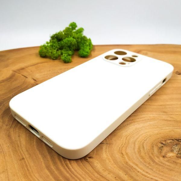 Матовий скляний чохол Glass case для iPhone 12 Pro Max White