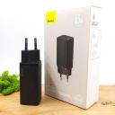 Мережевий зарядний пристрій Baseus GaN2 Lite USB-A+USB-C 65W Black