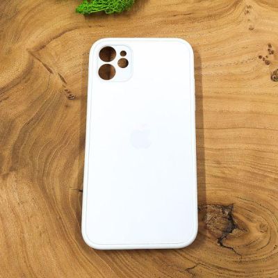 Матовий скляний чохол Glass case для iPhone 11 White