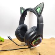 Ігрові навушники HOCO Cat Ear RGB W107 з вушками Black(зас.тов.)