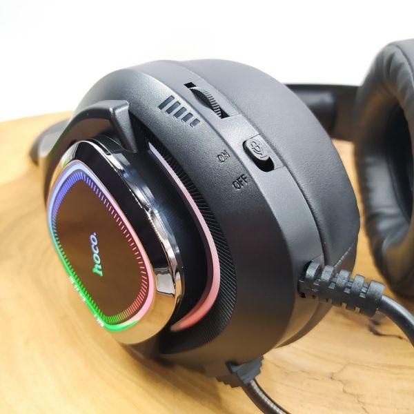Ігрові навушники HOCO Cat Ear RGB W107 з вушками Black(зас.тов.)