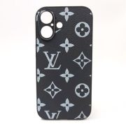 Шкіряний чохол Louis Vuitton leather case для iPhone 16 Black