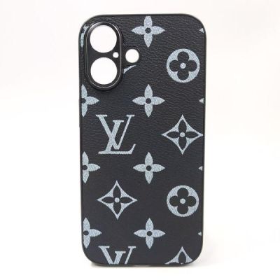 Шкіряний чохол Louis Vuitton leather case для iPhone 16 Black