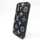Шкіряний чохол Louis Vuitton leather case для iPhone 16 Black