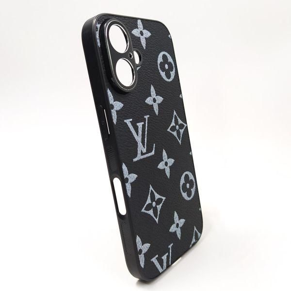Шкіряний чохол Louis Vuitton leather case для iPhone 16 Black