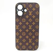 Шкіряний чохол Louis Vuitton leather case для iPhone 16 Brown