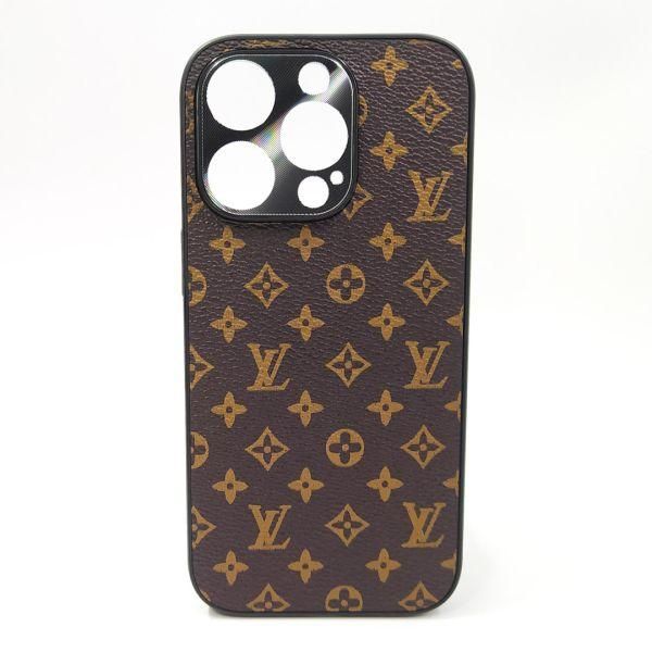 Шкіряний чохол Louis Vuitton leather case для iPhone 16 Pro Brown
