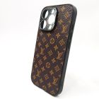 Шкіряний чохол Louis Vuitton leather case для iPhone 16 Pro Brown