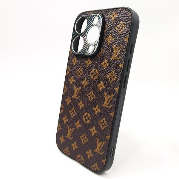 Шкіряний чохол Louis Vuitton leather case для iPhone 16 Pro Brown