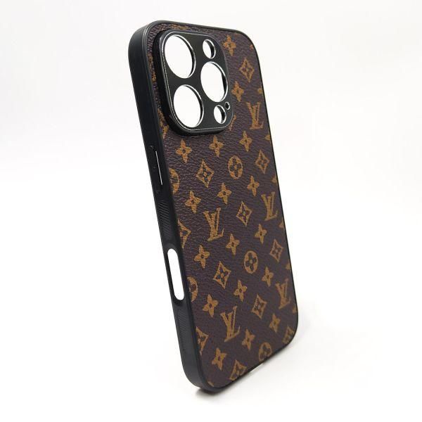 Шкіряний чохол Louis Vuitton leather case для iPhone 16 Pro Brown