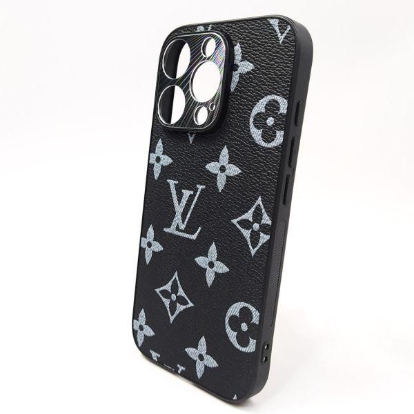 Шкіряний чохол Louis Vuitton leather case для iPhone 16 Pro Black(зас.тов.)