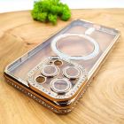 Чохол Hoco Diamond case with MagSafe для iPhone 16 Pro Gold