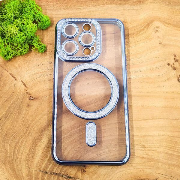 Чохол Hoco Diamond case with MagSafe для iPhone 16 Pro Light Blue(зас.тов.)