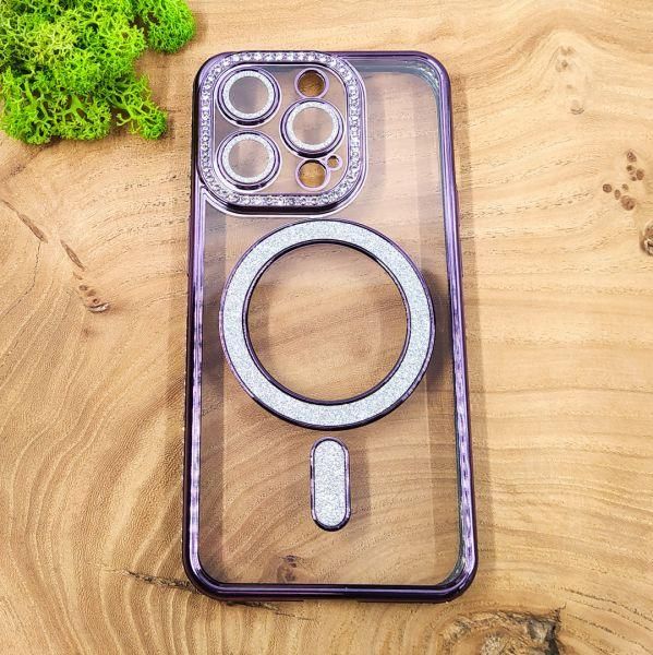 Чохол Hoco Diamond case with MagSafe для iPhone 16 Pro Dark Purple(зас.тов.)