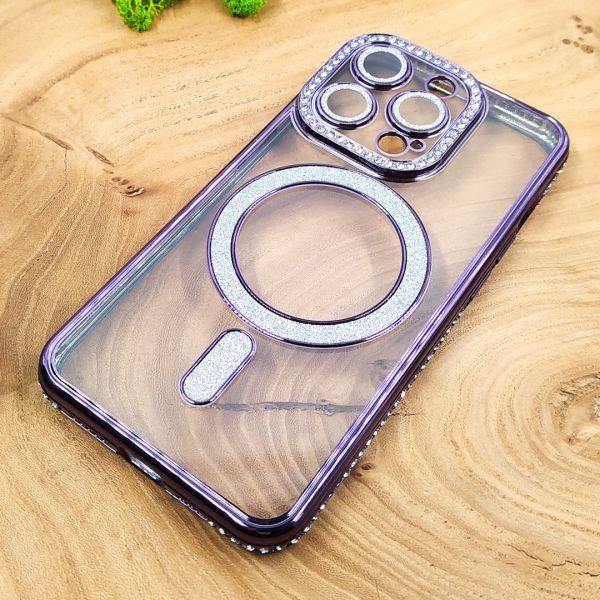 Чохол Hoco Diamond case with MagSafe для iPhone 16 Pro Dark Purple(зас.тов.)