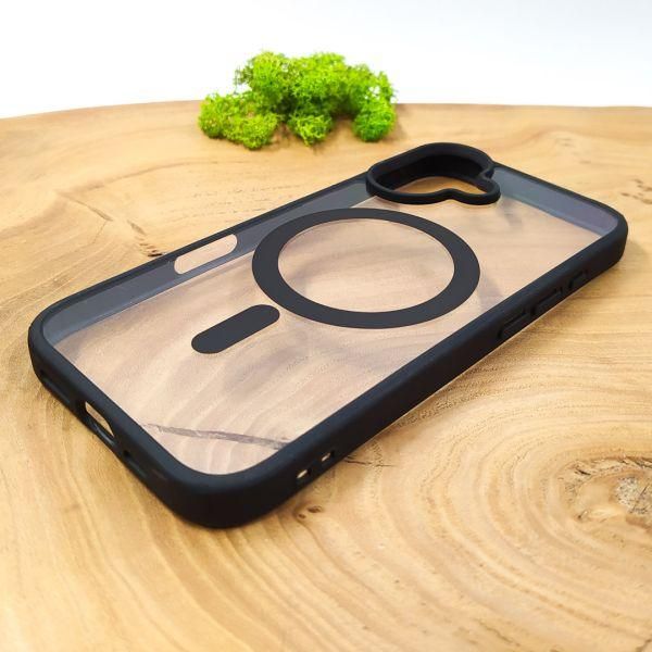 Чохол HOCO Smoke case with MagSafe для iPhone 16 Black