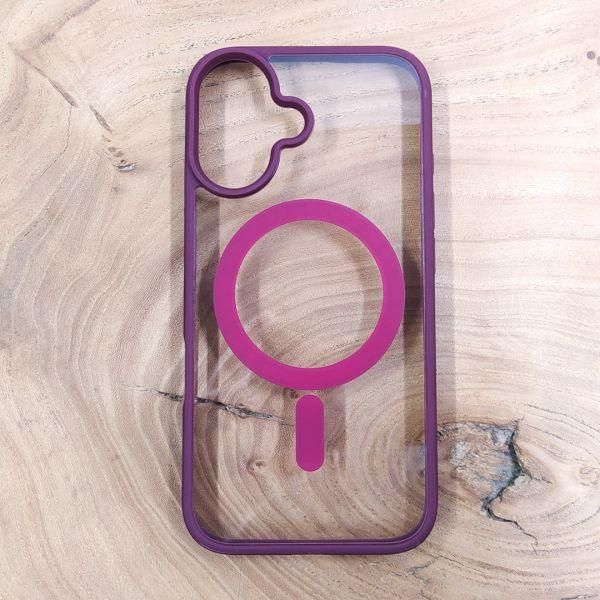 Чохол HOCO Smoke case with MagSafe для iPhone 16 Marsala