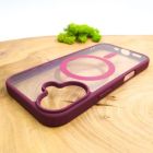 Чохол HOCO Smoke case with MagSafe для iPhone 16 Marsala