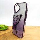 Чохол USAMS Butterfly case для iPhone 16 Dark Purple(зас.тов.)