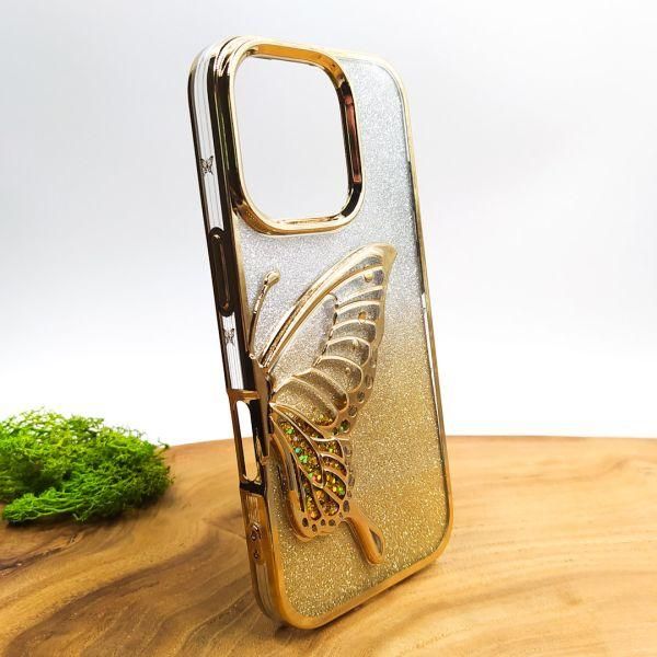 Чохол USAMS Butterfly case для iPhone 16 Pro Gold