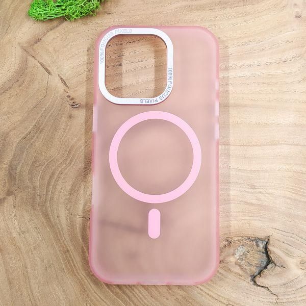 Чохол Baseus Smoke case Matte with Magsafe iPhone 16 Pink(зас.тов.)