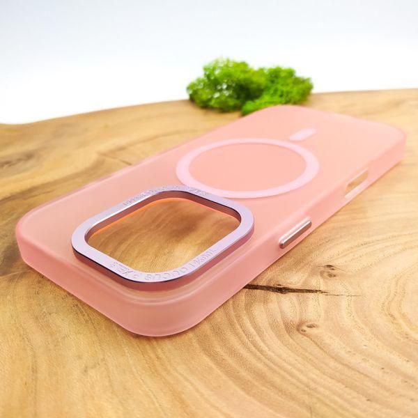 Чохол Baseus Smoke case Matte with Magsafe iPhone 16 Pink(зас.тов.)