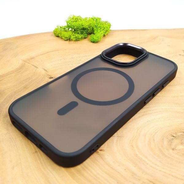 Чохол HOCO Smoke case Matte with MagSafe для iPhone 16 Black
