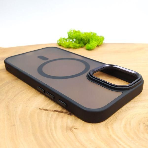 Чохол HOCO Smoke case Matte with MagSafe для iPhone 16 Black