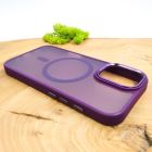 Чохол HOCO Smoke case Matte with MagSafe для iPhone 16 Dark Purple