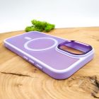 Чохол HOCO Smoke case Matte with MagSafe для iPhone 16 Light Purple(зас.тов.)