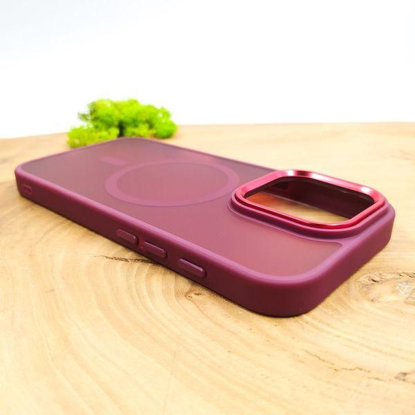 Чохол HOCO Smoke case Matte with MagSafe для iPhone 16 Pro Red