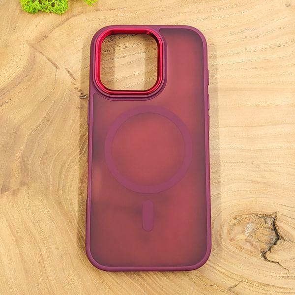 Чохол HOCO Smoke case Matte with MagSafe для iPhone 16 Pro Max Red