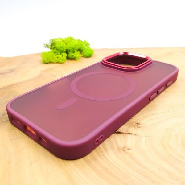Чохол HOCO Smoke case Matte with MagSafe для iPhone 16 Pro Max Red