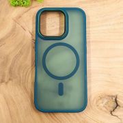 Чохол HOCO Smoke case Matte with MagSafe для iPhone 16 Pro Max Dark Green