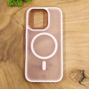 Чохол HOCO Smoke case Matte with MagSafe для iPhone 16 Pro Max Pink