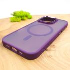 Чохол HOCO Smoke case Matte with MagSafe для iPhone 16 Pro Dark Purple(зас.тов.)