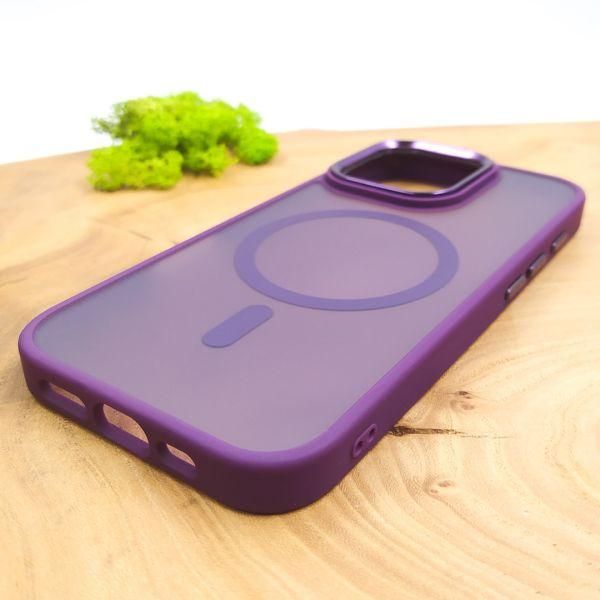 Чохол HOCO Smoke case Matte with MagSafe для iPhone 16 Pro Max Dark Purple