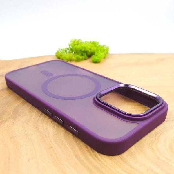 Чохол HOCO Smoke case Matte with MagSafe для iPhone 16 Pro Max Dark Purple