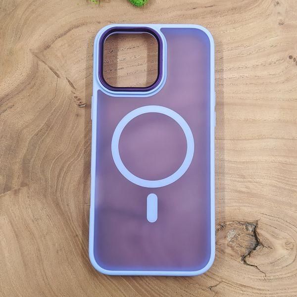 Чохол HOCO Smoke case Matte with MagSafe для iPhone 16 Pro Light Purple