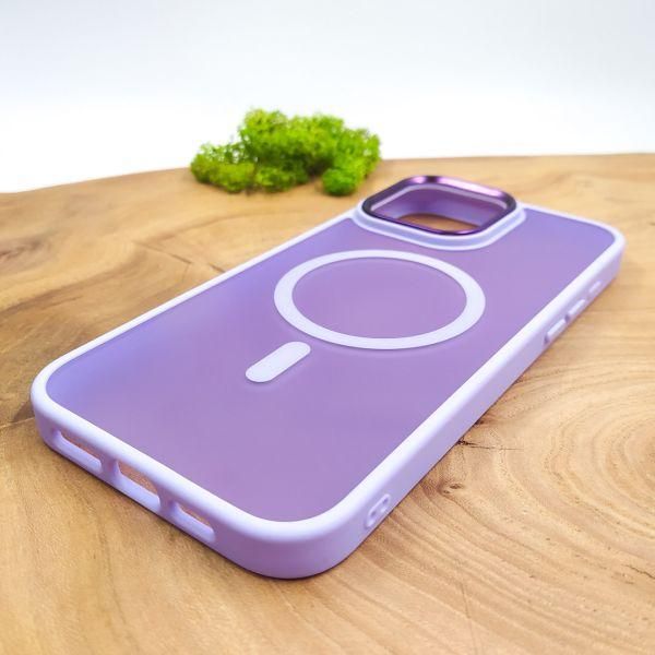 Чохол HOCO Smoke case Matte with MagSafe для iPhone 16 Pro Light Purple