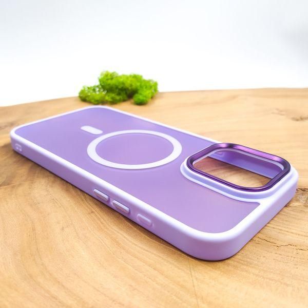 Чохол HOCO Smoke case Matte with MagSafe для iPhone 16 Pro Light Purple
