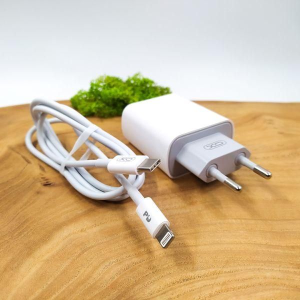 Зарядний комплект XO-L64 (S) з кабелем USB-C - Lightning