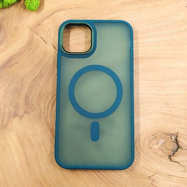 Чохол HOCO Smoke case Matte with MagSafe для iPhone 12/12 Pro Dark Green