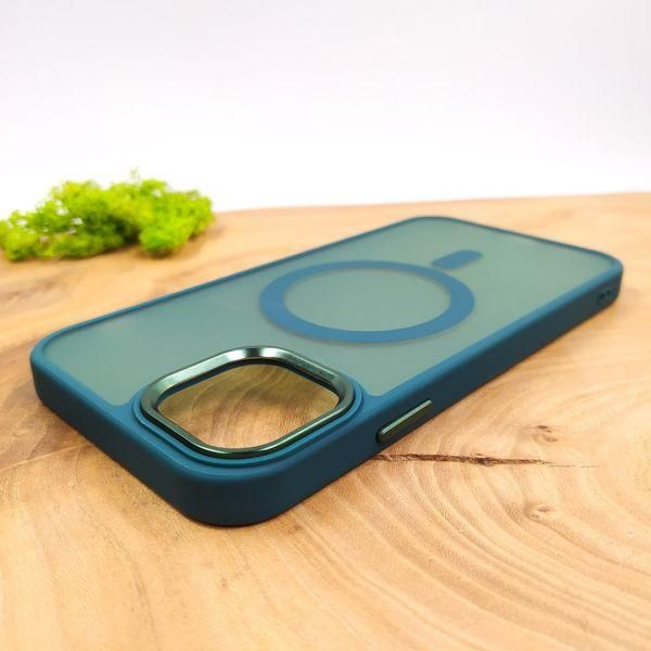 Чохол HOCO Smoke case Matte with MagSafe для iPhone 12/12 Pro Dark Green