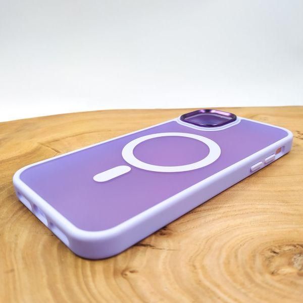 Чохол HOCO Smoke case Matte with MagSafe для iPhone 14 Light Purple